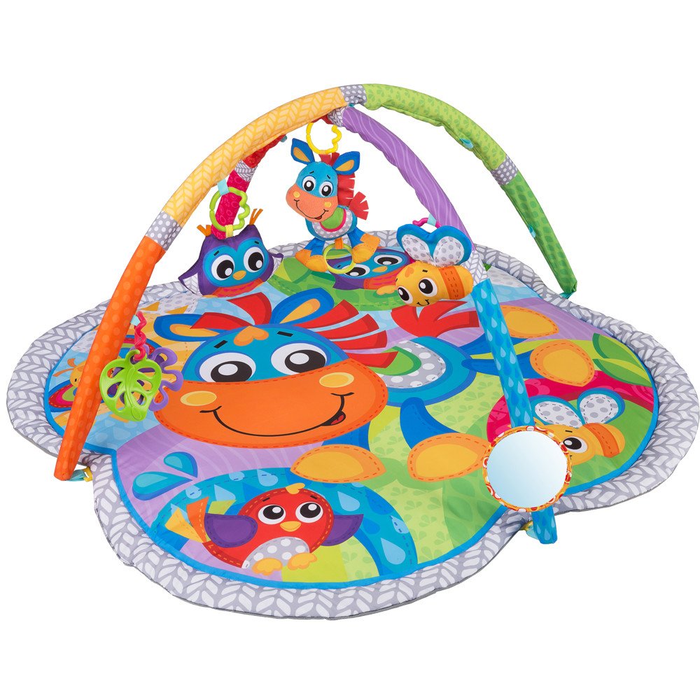 PLAYGRO muzikinis žaidimų kilimėlis Clip Clop Activity Gym, 0186991-Žaislai, Kūdikiams, Lavinamieji kilimėliai-e-vaikas