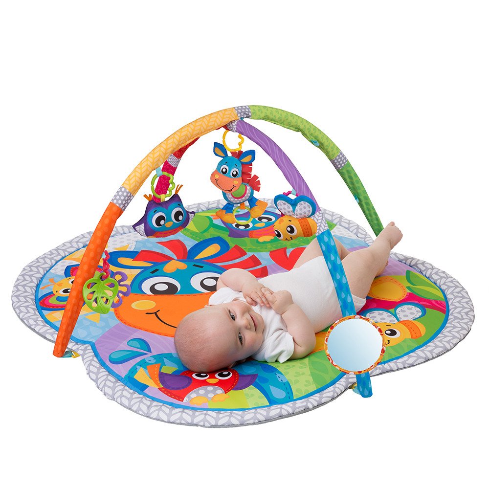 PLAYGRO muzikinis žaidimų kilimėlis Clip Clop Activity Gym, 0186991-Žaislai, Kūdikiams, Lavinamieji kilimėliai-e-vaikas