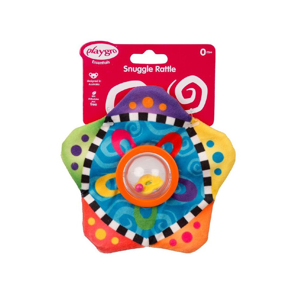 PLAYGRO barškutis Snuggle Rattle, 187241-Žaislai, Kūdikiams, Barškučiai, kramtukai-e-vaikas