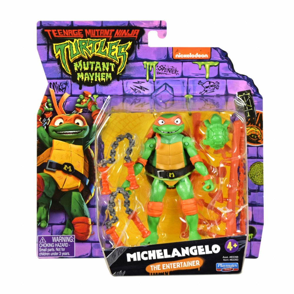 TMNT figūrėlė Michelangelo, 83283-Žaislai, Figūrėlės ir herojai-e-vaikas