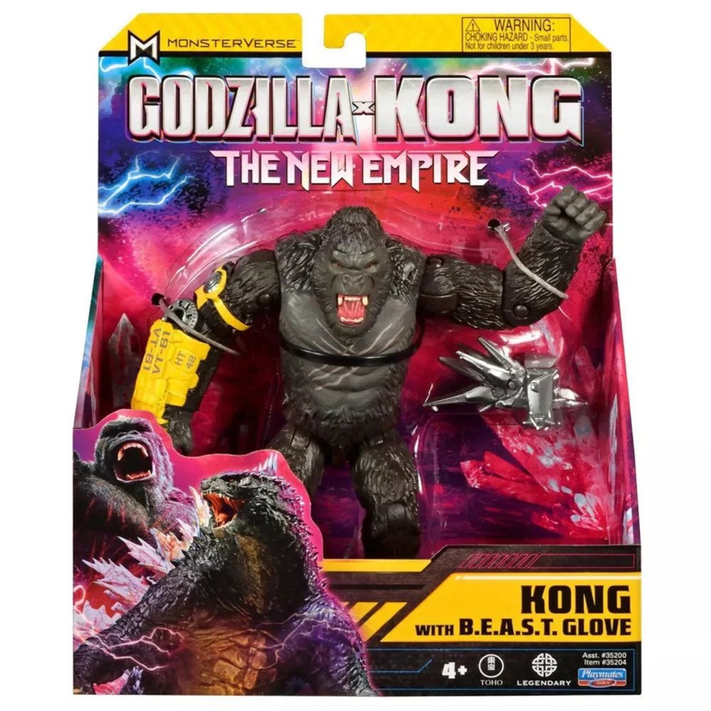 GODZILLA 6" figūrėlė Kong with B.E.A.S.T. Glove, 35204-Žaislai, Figūrėlės ir herojai-e-vaikas