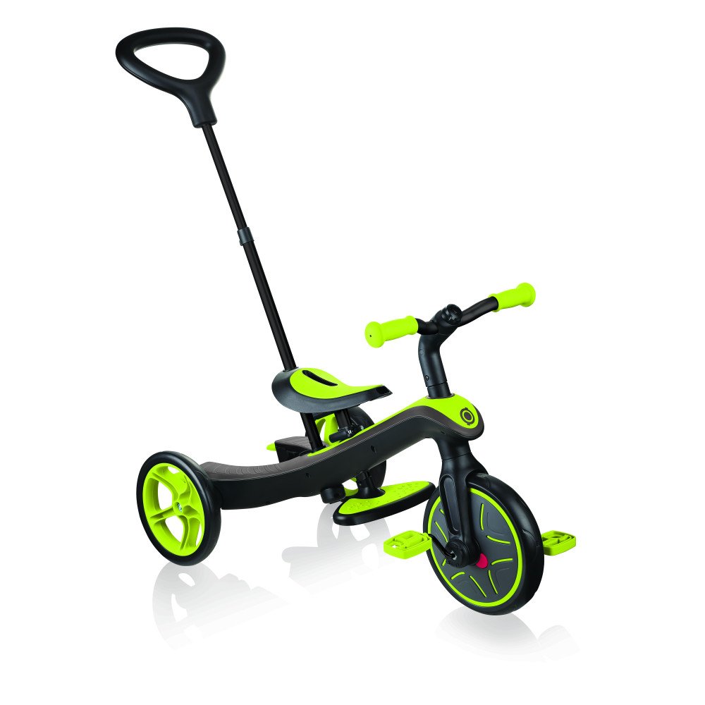 GLOBBER triratukas Trike Explorer 4in1, žalias, 632-106-2-Judėjimui, Triratukai vaikams-e-vaikas