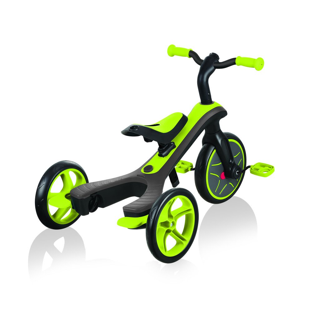 GLOBBER triratukas Trike Explorer 4in1, žalias, 632-106-2-Judėjimui, Triratukai vaikams-e-vaikas