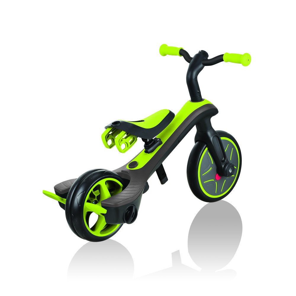 GLOBBER triratukas Trike Explorer 4in1, žalias, 632-106-2-Judėjimui, Triratukai vaikams-e-vaikas