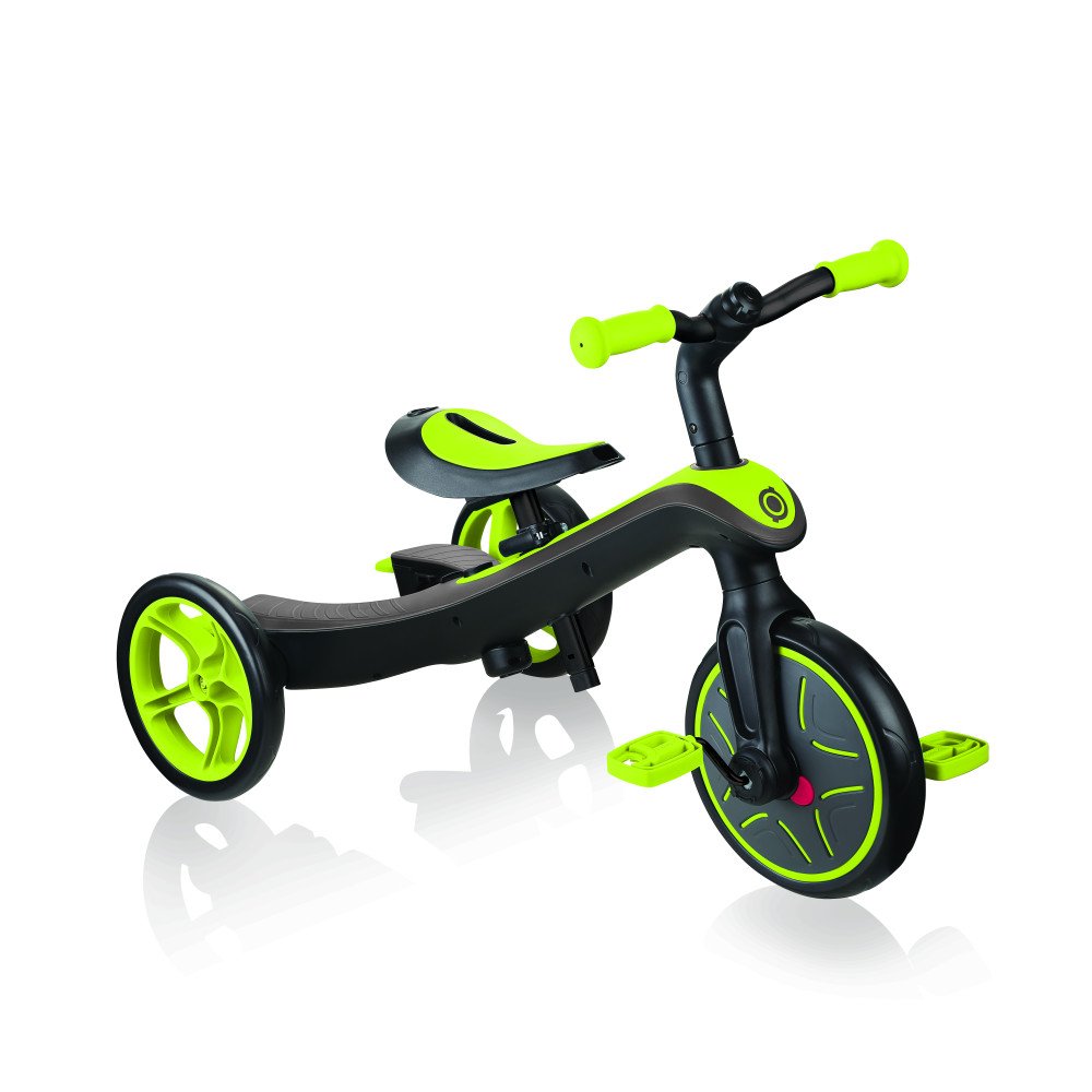 GLOBBER triratukas Trike Explorer 4in1, žalias, 632-106-2-Judėjimui, Triratukai vaikams-e-vaikas