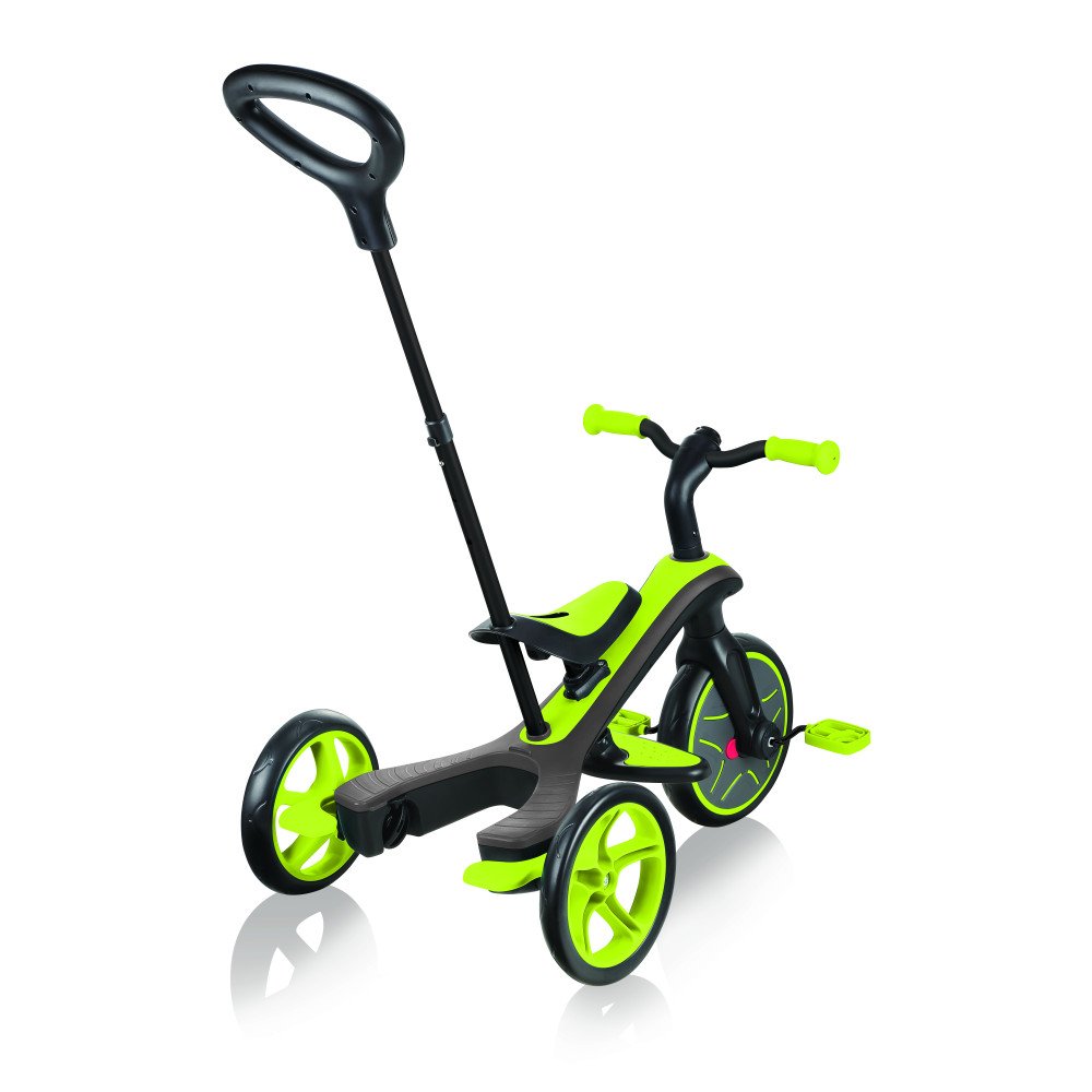 GLOBBER triratukas Trike Explorer 4in1, žalias, 632-106-2-Judėjimui, Triratukai vaikams-e-vaikas