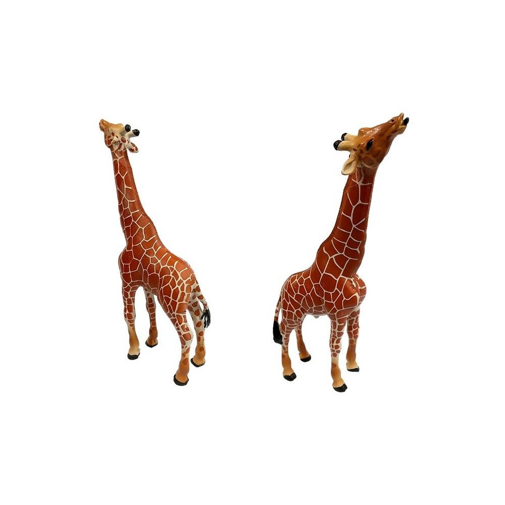 Giraffes Figurines Educational Family 3 pieces + Africa Background