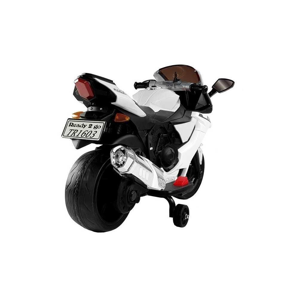 TR1603 Electric Ride-On Motorbike White