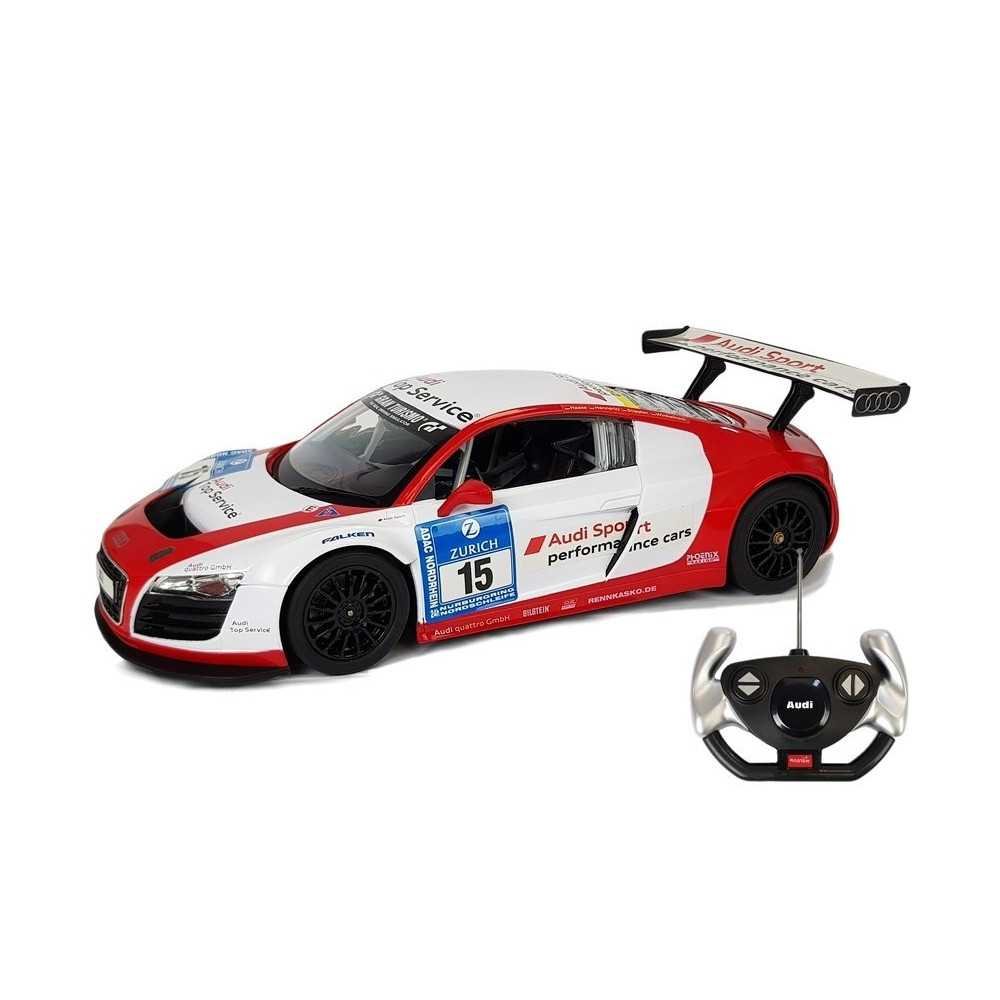 Car R/C Audi R8 LMS Rastar 1:14 White-Red