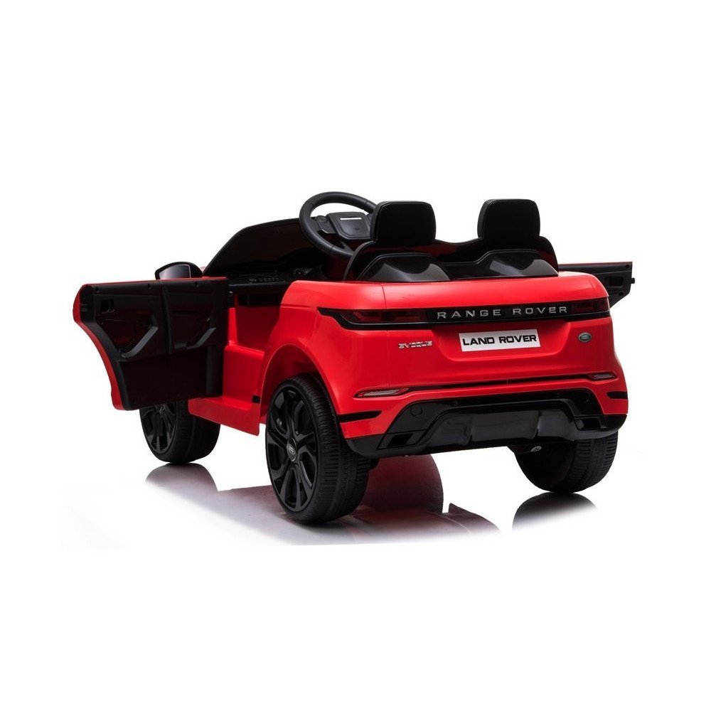 Elektromobilis Range Rover Evoque, raudonas-Elektromobiliai vaikams, Visureigiai-e-vaikas