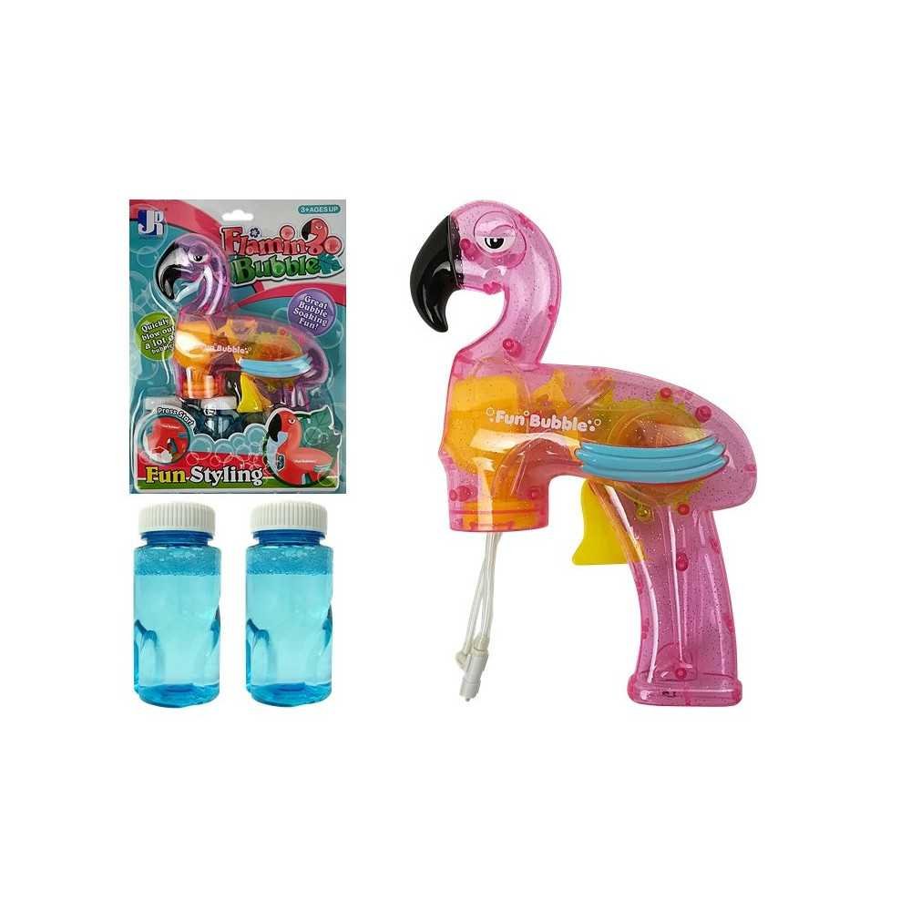 Soap Bubble Gun Flamingo Pink