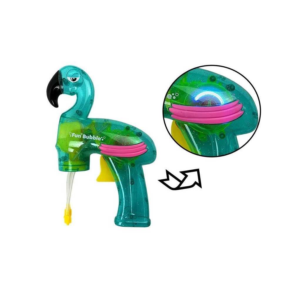 Soap Bubble Gun Flamingo Blue