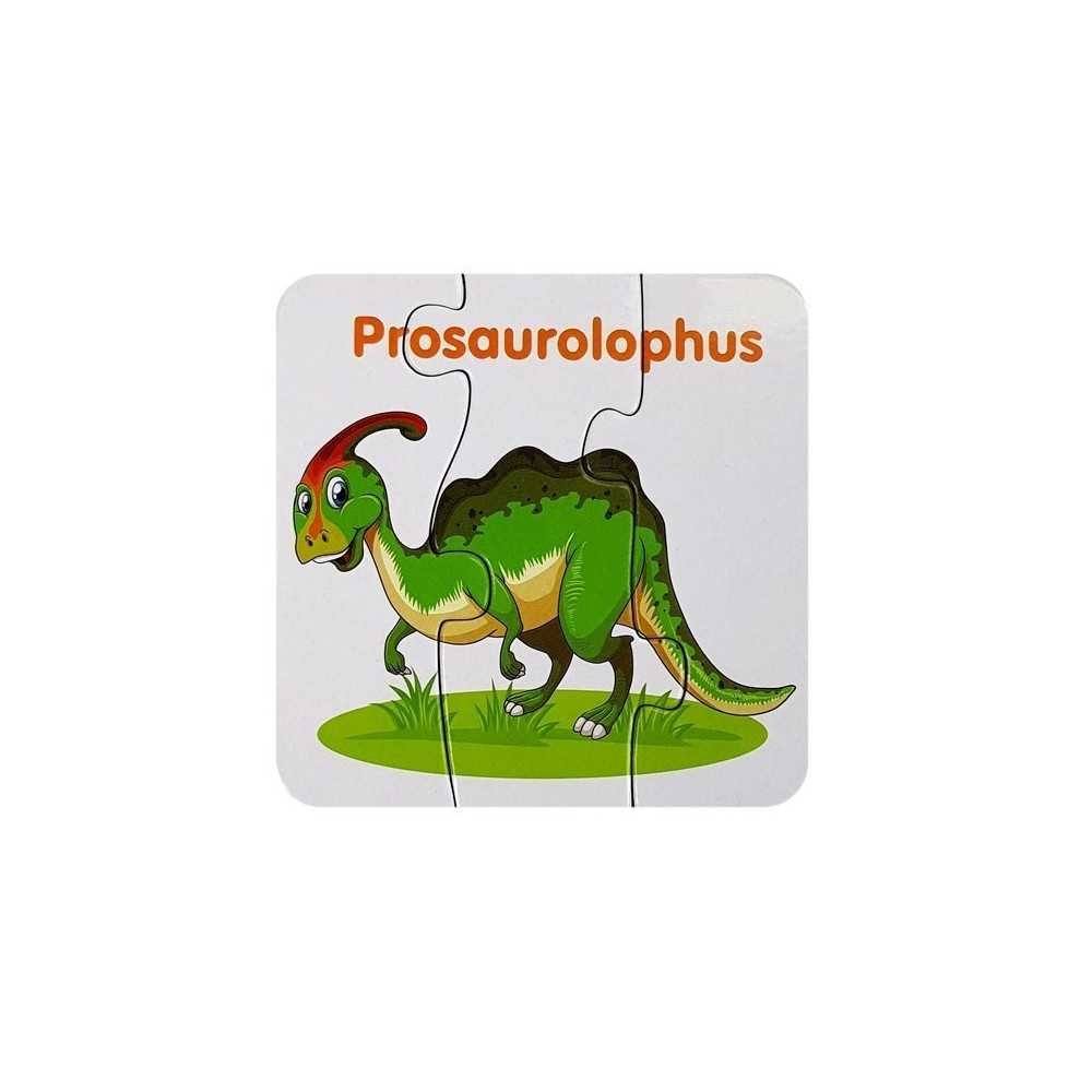 Educational Puzzle English Dinosaurs 10 Connections