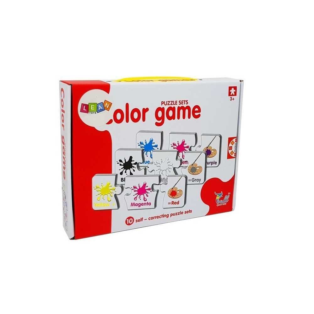 Puzzle Educational English Colors 10 Connections