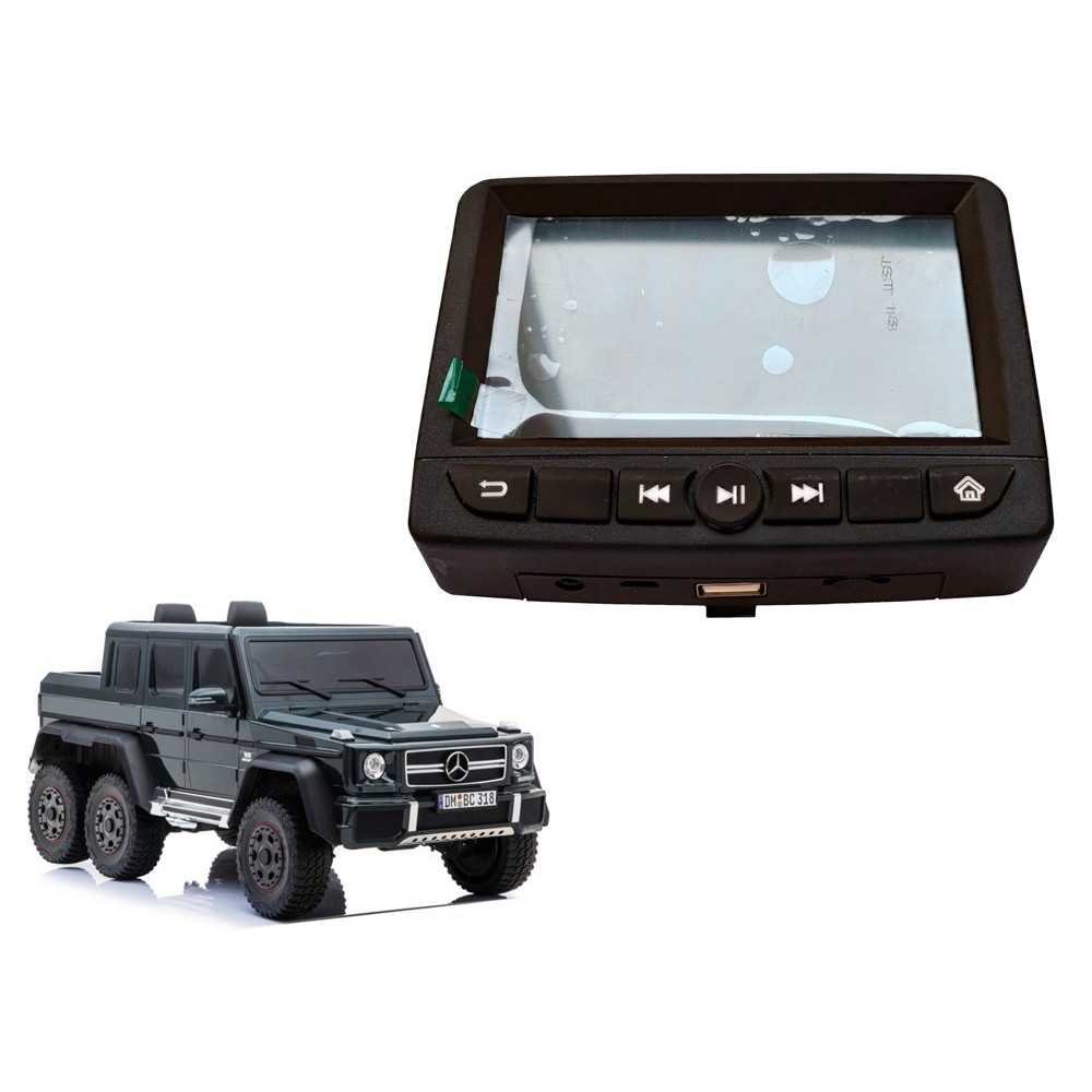 MP4 LCD skydelis automobiliui Mercedes G63 SX1888-Elektromobiliai vaikams, Elektromobilių dalys, LCD, MP4, muzikos skydeliai-e-v