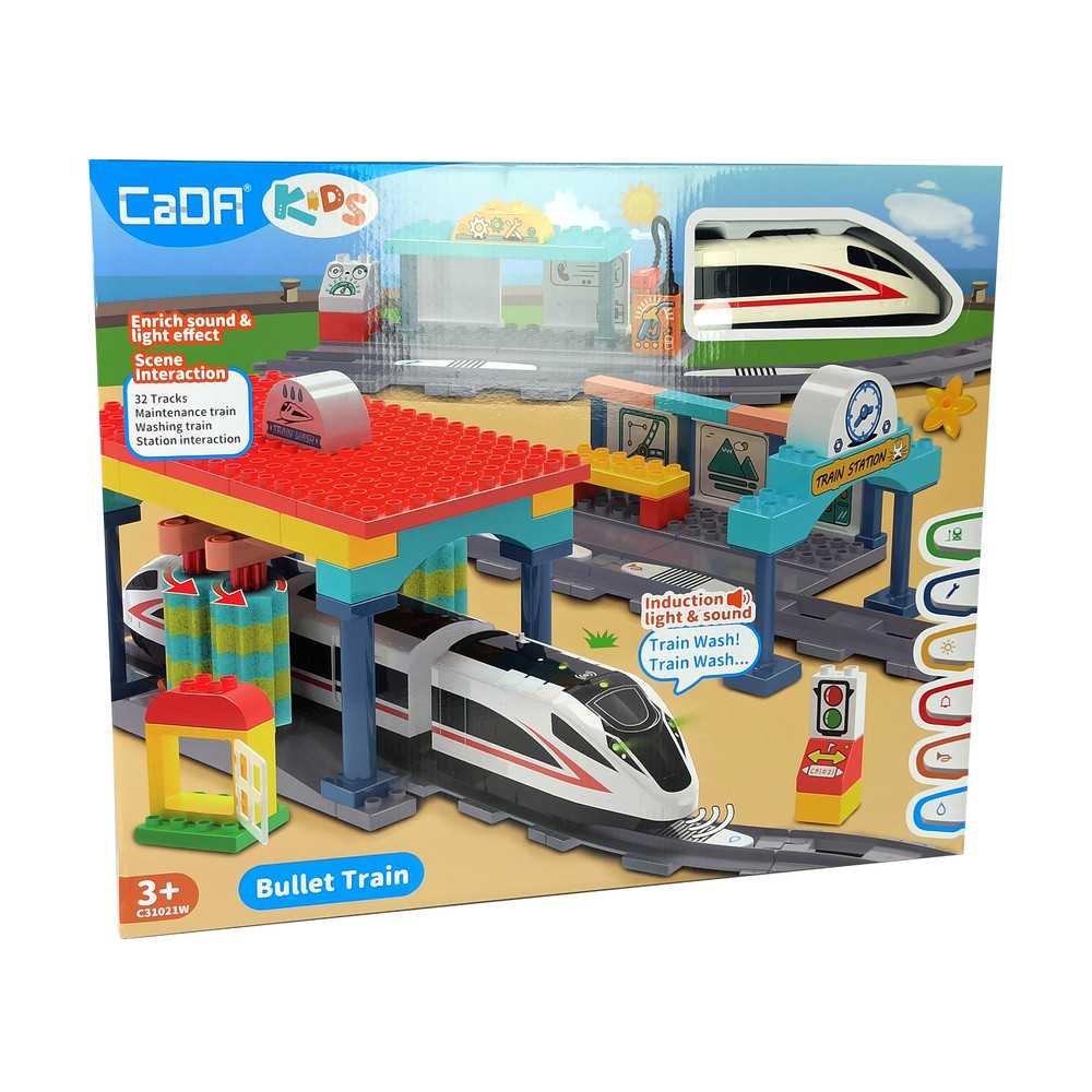 Building Blocks Train Railway Station CADA 108 Elements