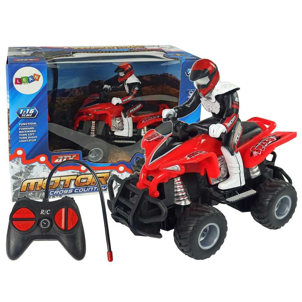 Remote Controlled Quad Red 27 Mhz 1:16 with Batteries