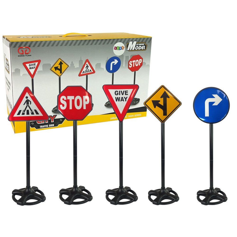 Big Set of Educational Road Signs 82 cm