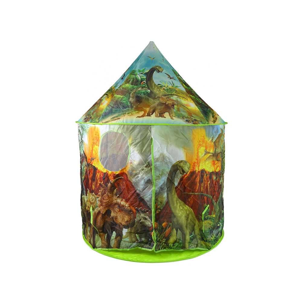 Children's Tent House Dinosaurs Garden Green