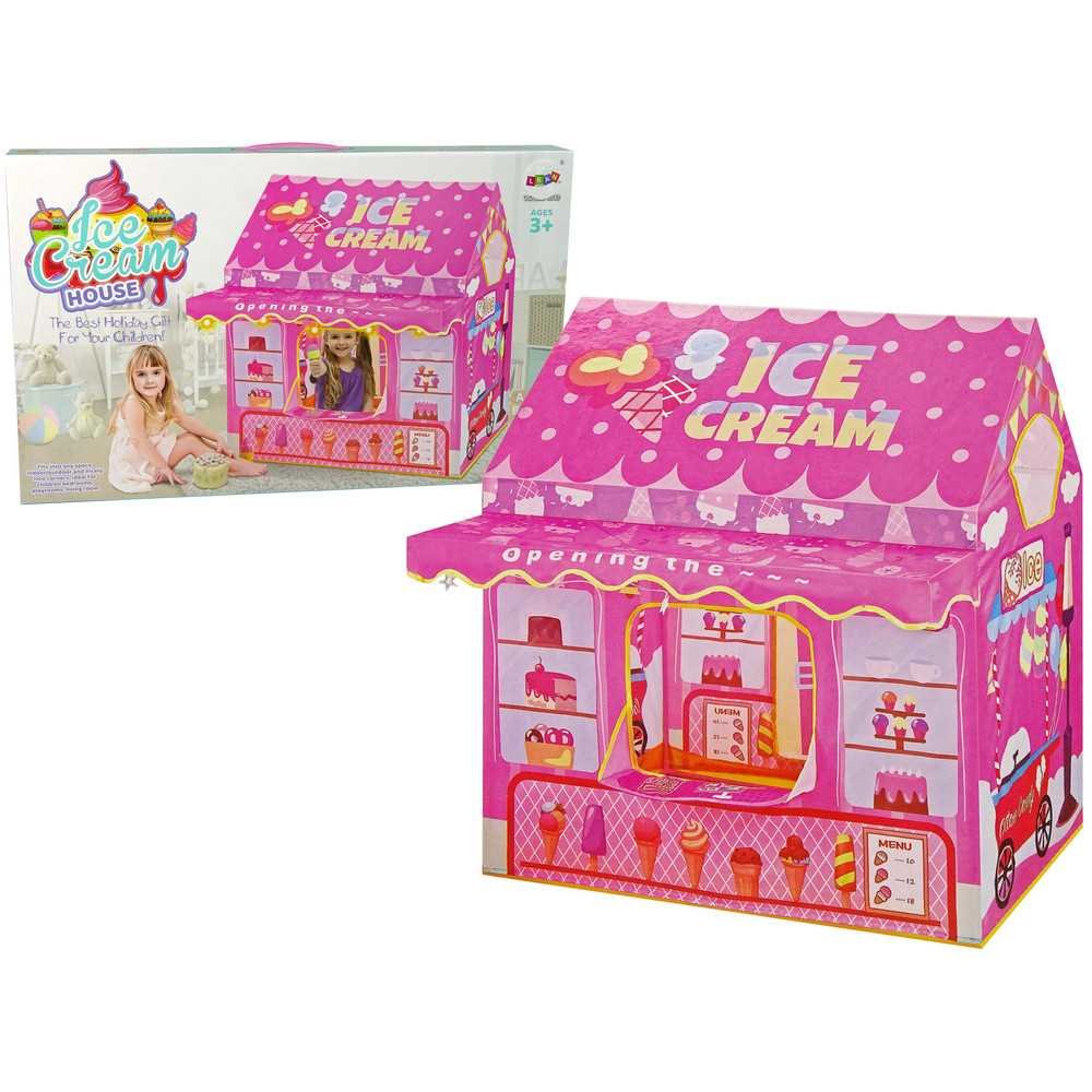 Princess Ice Cream Tent Ice Cream Shop for Kids Pink Lights Stars