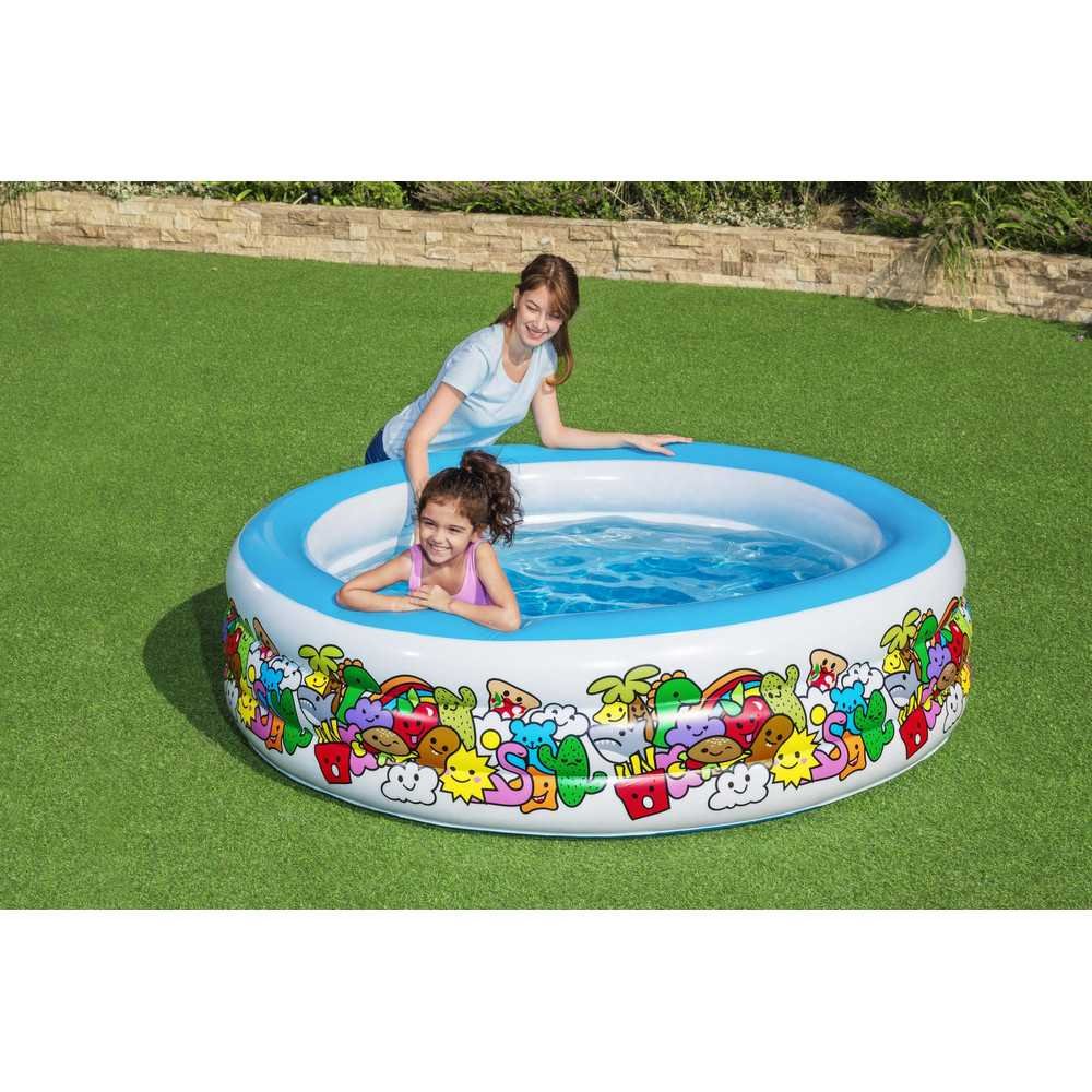 Inflatable Round Pool 196 cm x 53 cm Bestway 51122