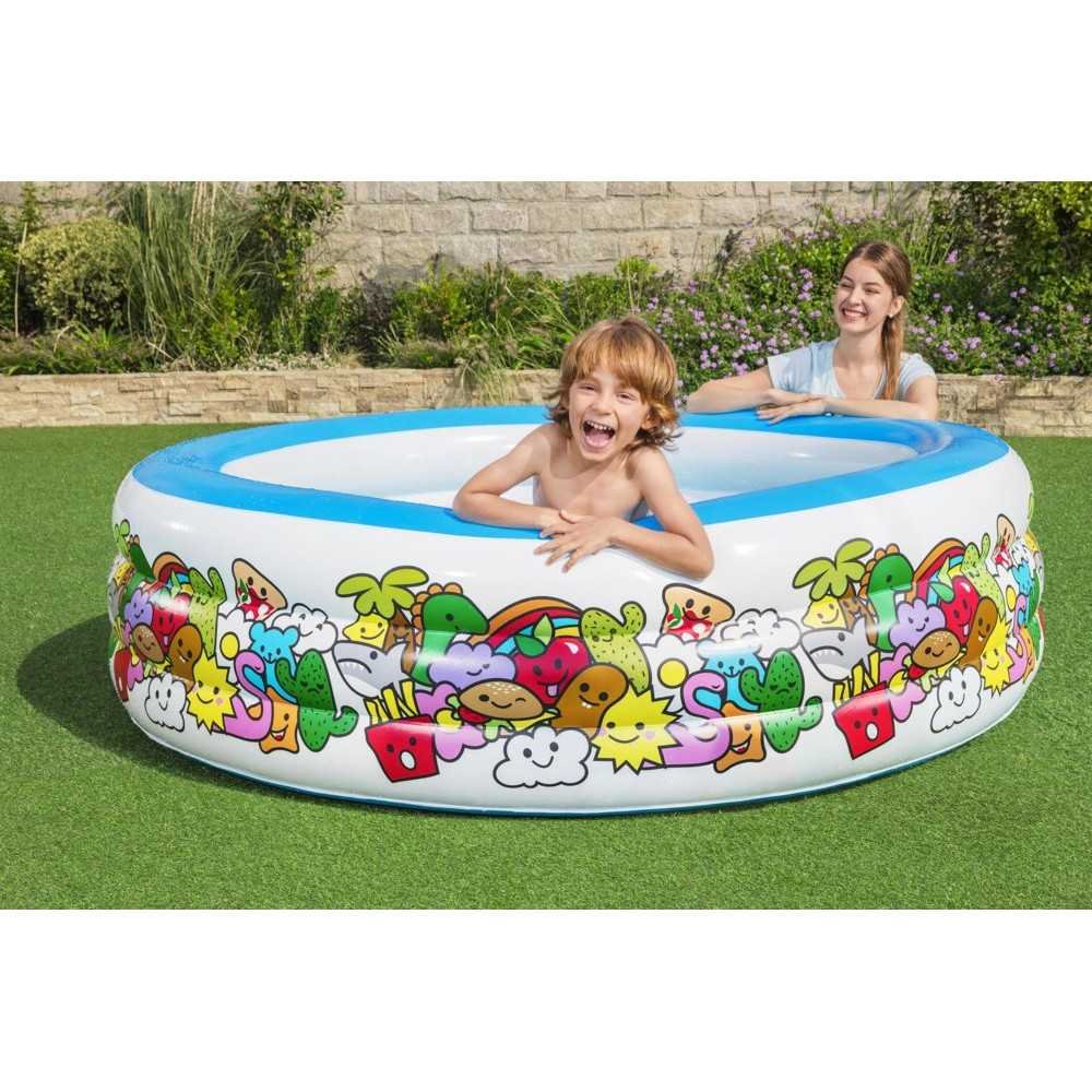 Inflatable Round Pool 196 cm x 53 cm Bestway 51122