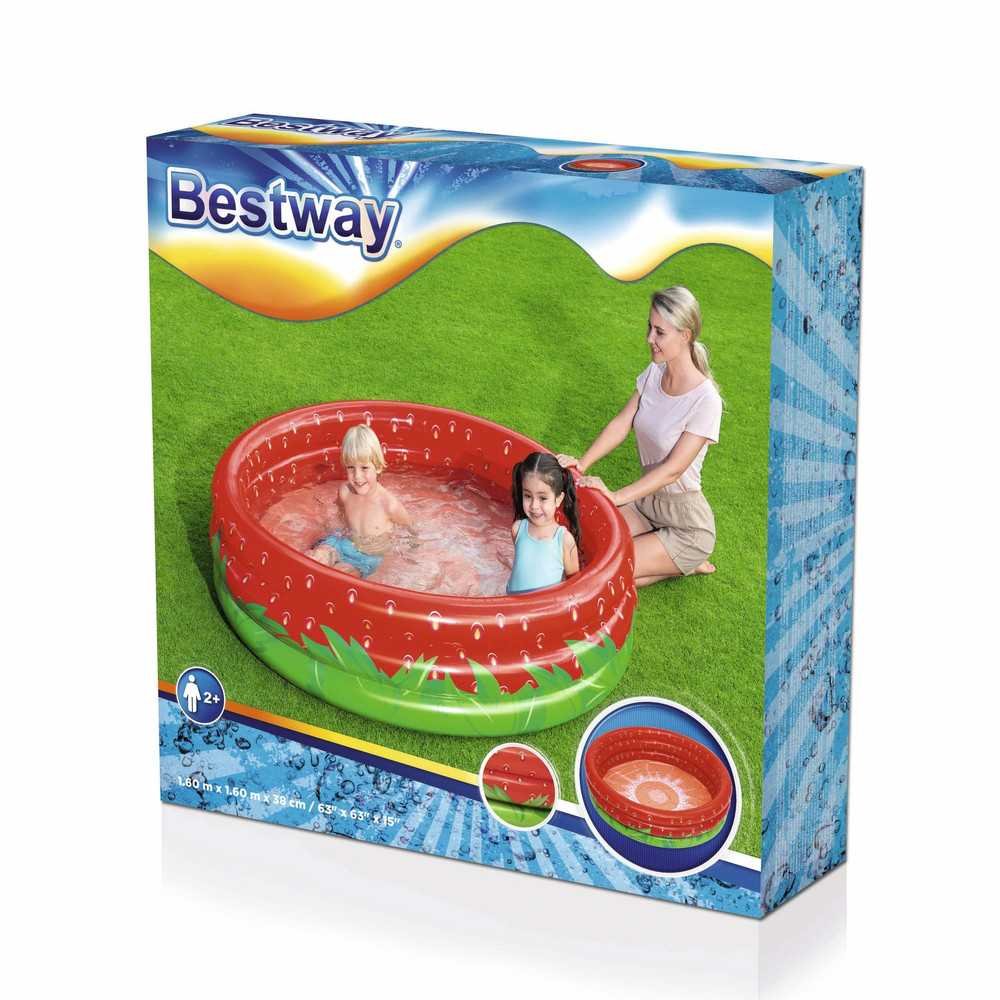 Strawberry Inflatable Pool for Children 160 cm x 38 cm Bestway 51145