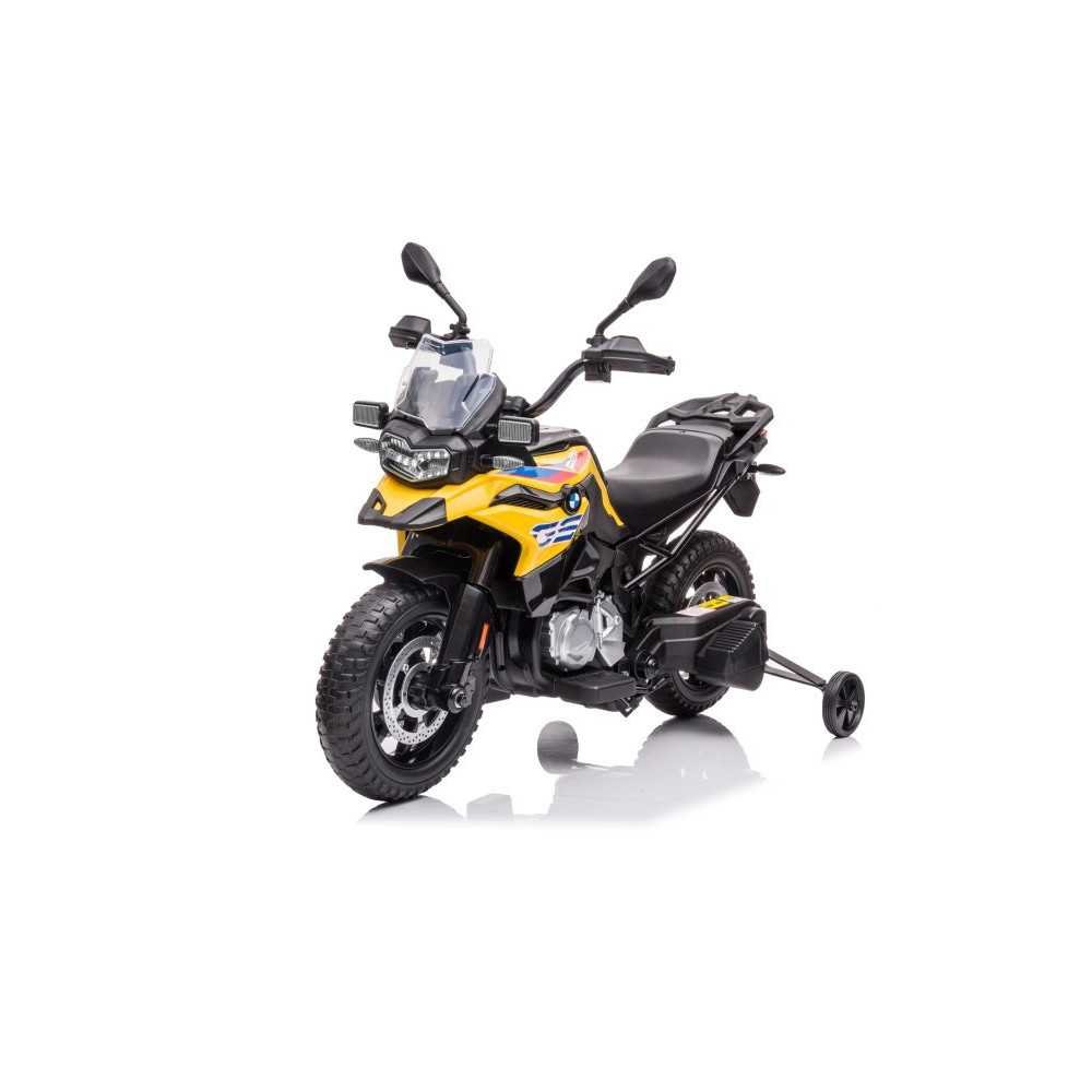 Elektrinis motociklas BMW F850, Yellow-Elektromobiliai vaikams, Motociklai-e-vaikas