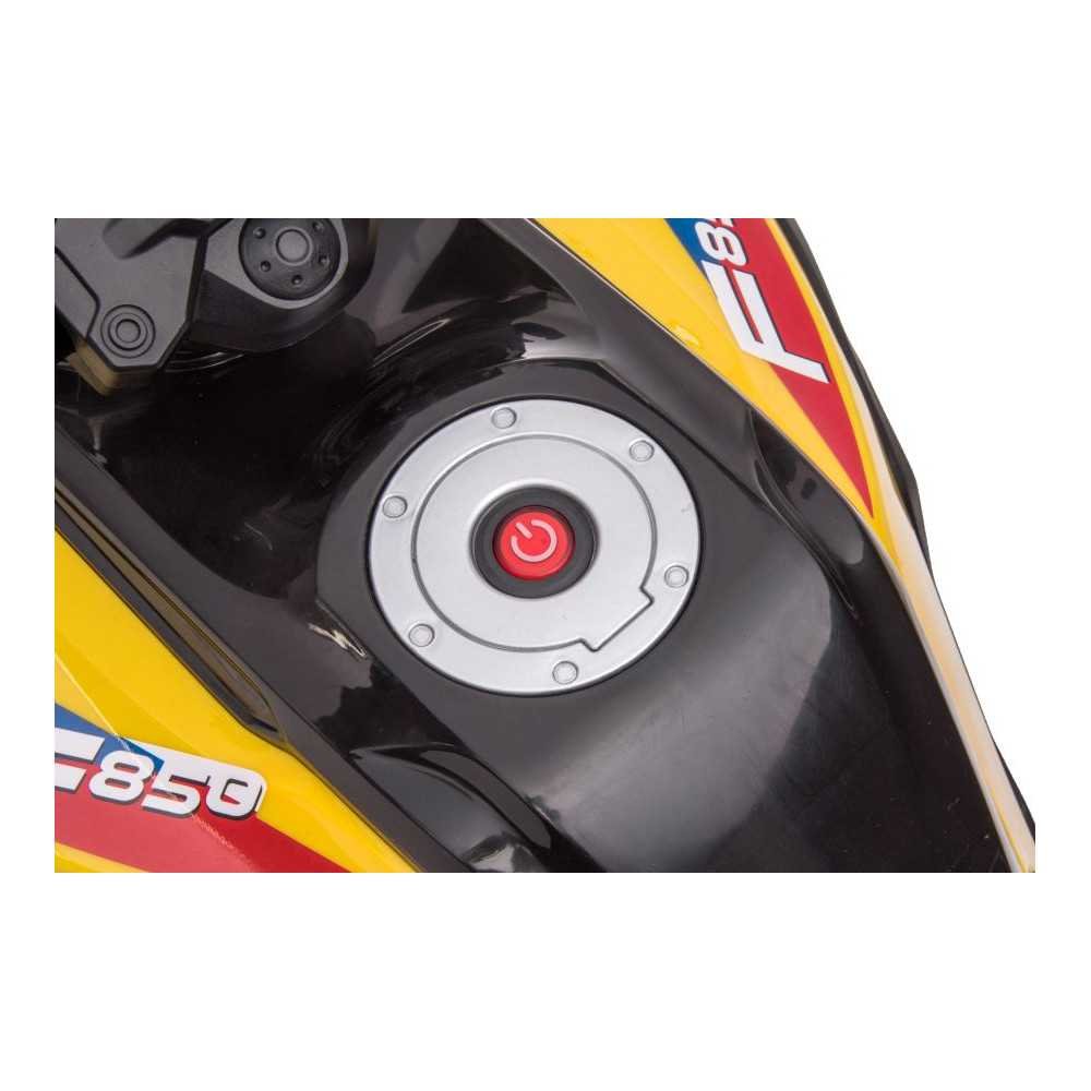 Elektrinis motociklas BMW F850, Yellow-Elektromobiliai vaikams, Motociklai-e-vaikas