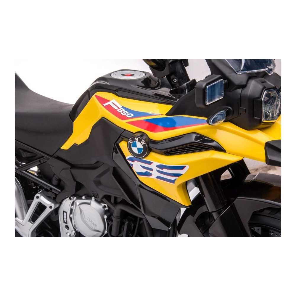 Elektrinis motociklas BMW F850, Yellow-Elektromobiliai vaikams, Motociklai-e-vaikas