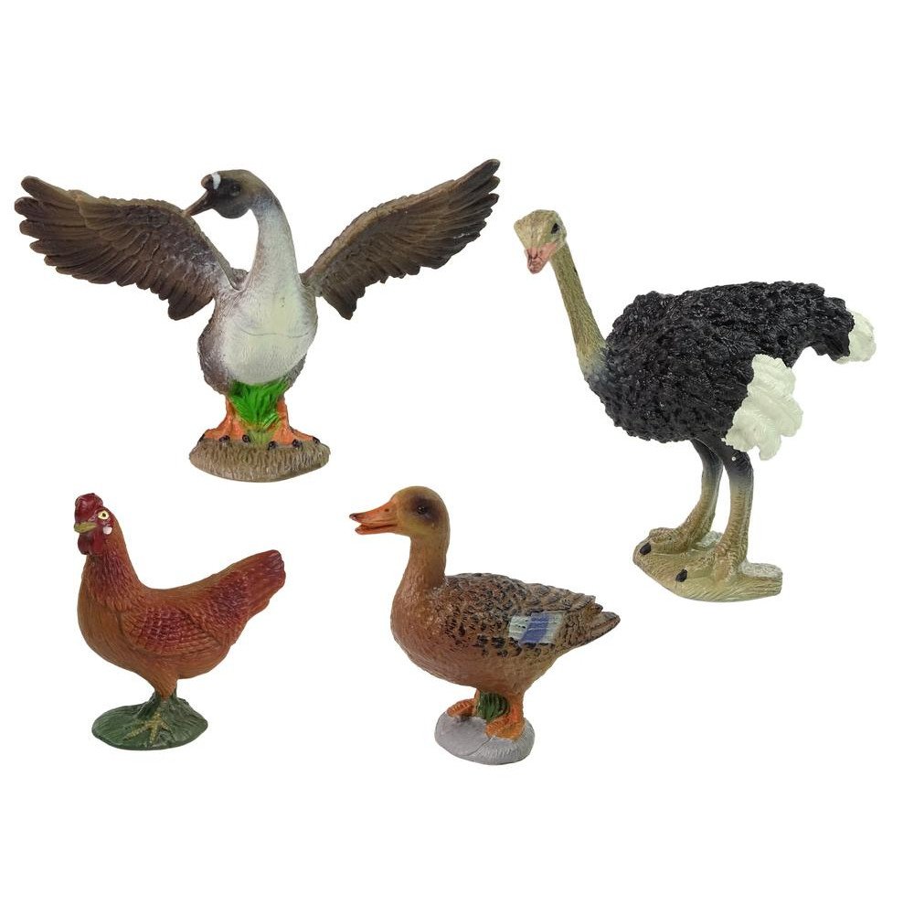 Set of 8 pieces Farm Animals + Farmer Homestead Accessories