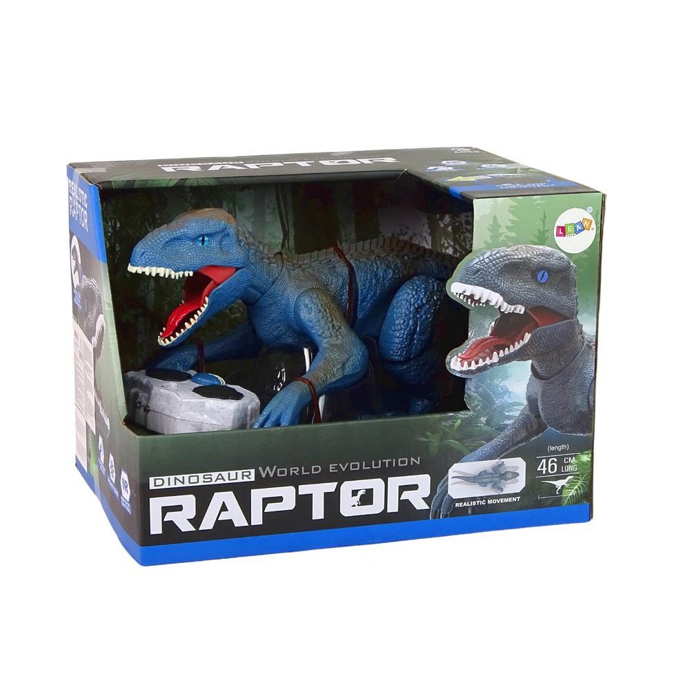 Remote-controlled Dinosaur Velociraptor Sound Roaring Blue