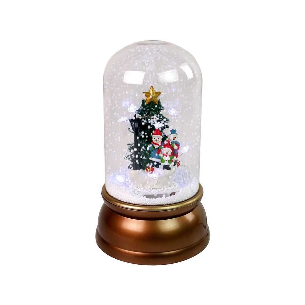 Christmas Glass Ornament Snowmen Christmas Tree Decoration Gold