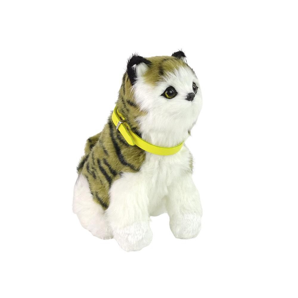 Interactive Plush Kitty Soft fur Stroke its head and learn its functions