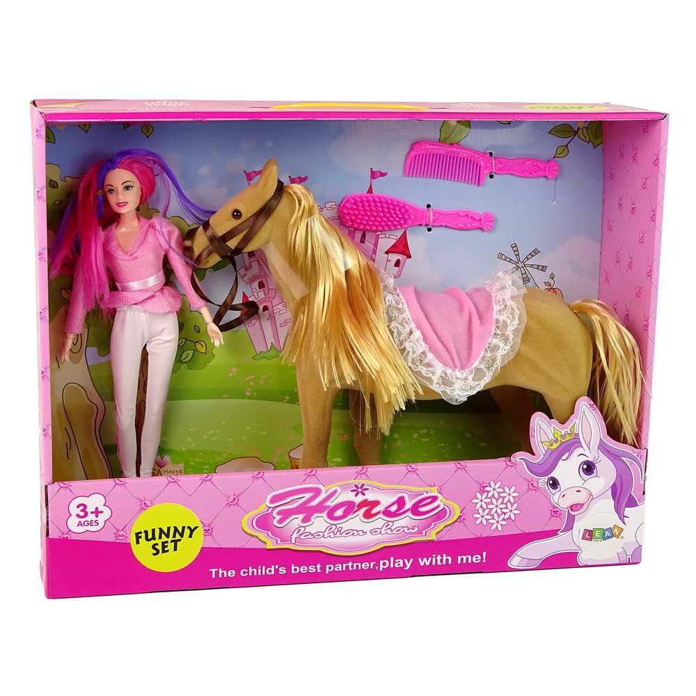 Doll Rider with Brown Pony Figures.