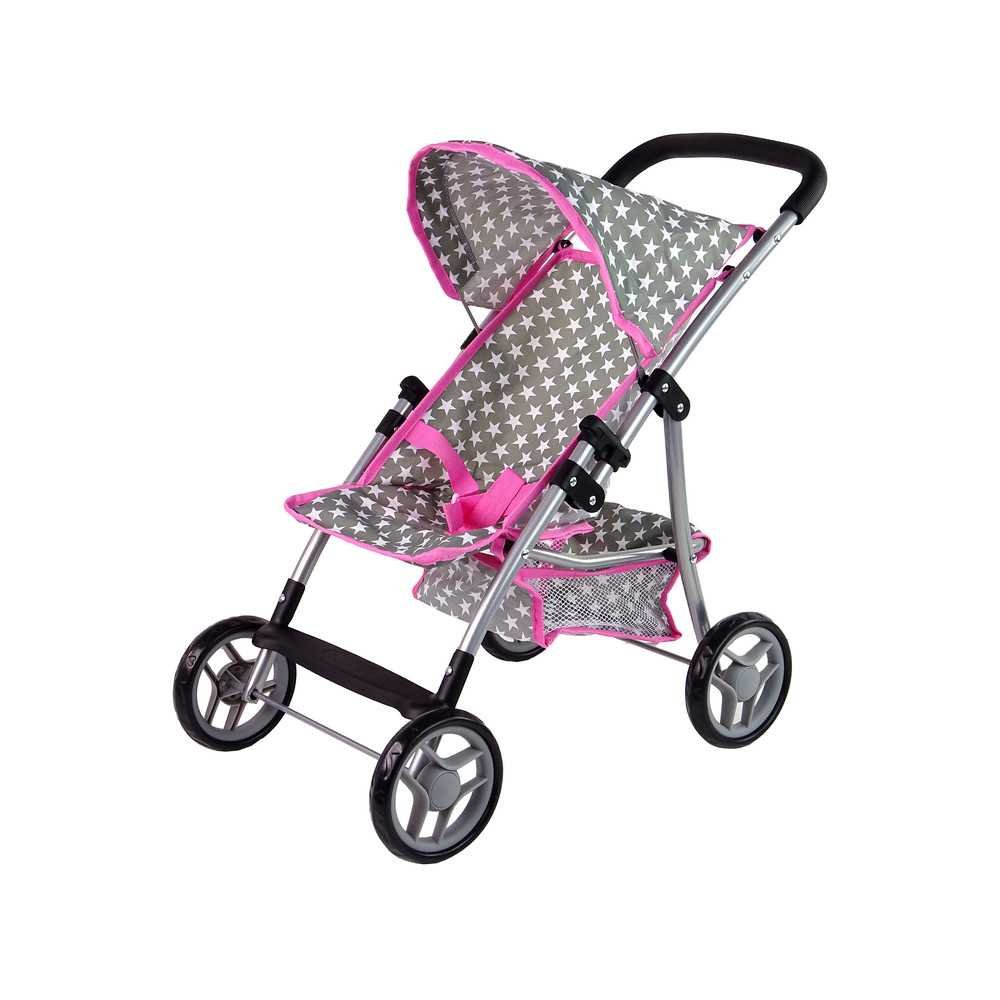 Doll Stroller Stroller Pink Stars