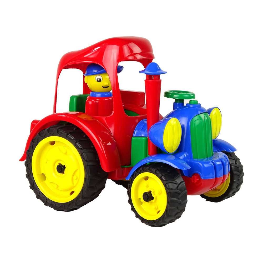 Large Tractor Tractor Farm Vehicle Figure Rubber Wheels