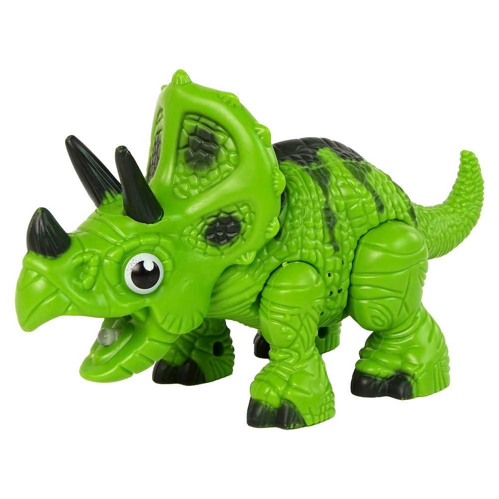 Interactive Dinosaur Triceratops Steam Water Sound Green