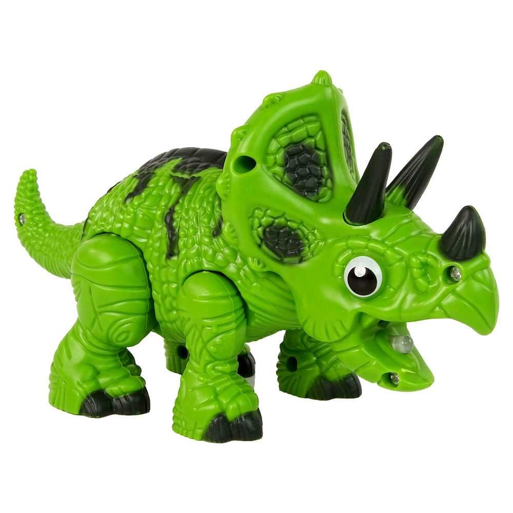 Interactive Dinosaur Triceratops Steam Water Sound Green