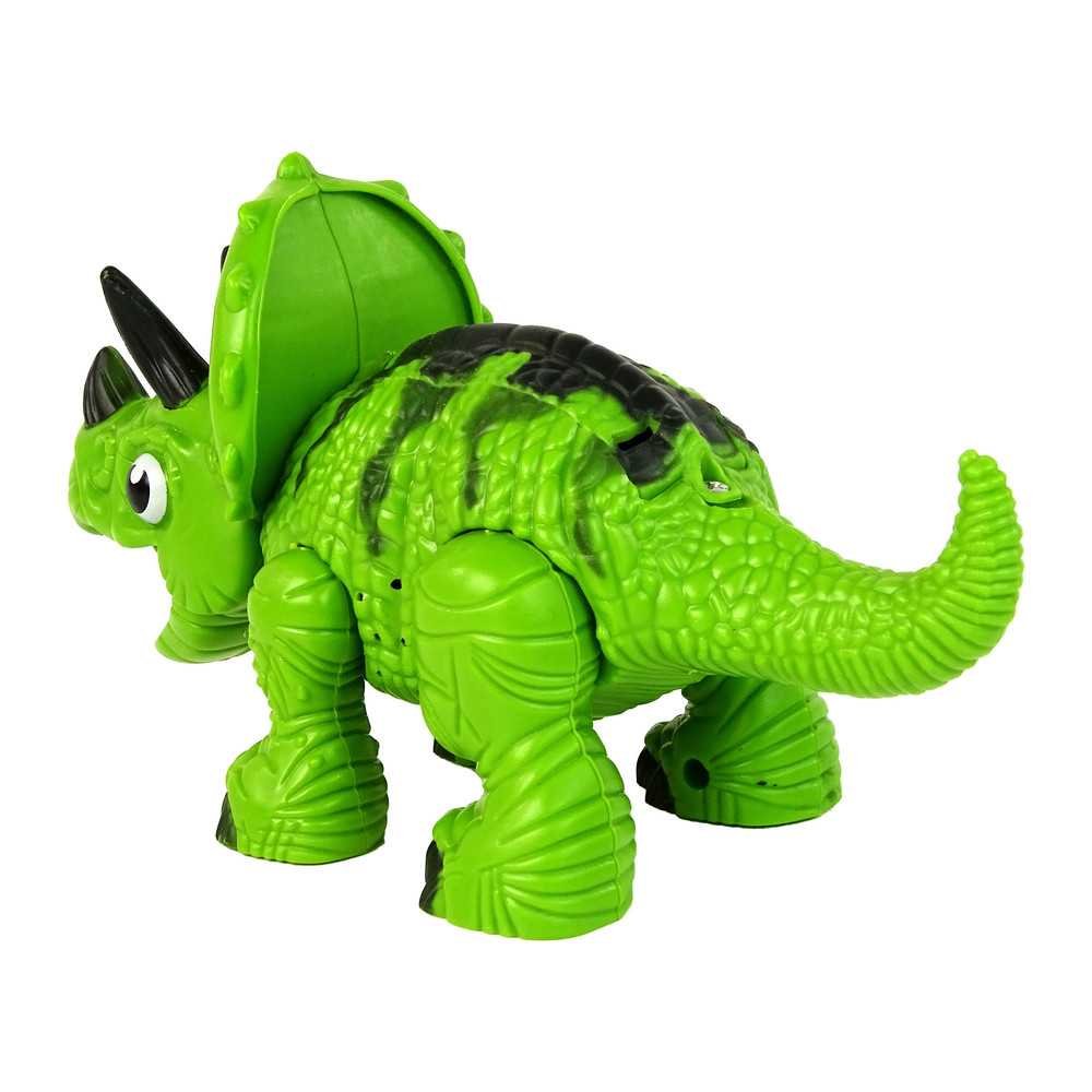 Interactive Dinosaur Triceratops Steam Water Sound Green