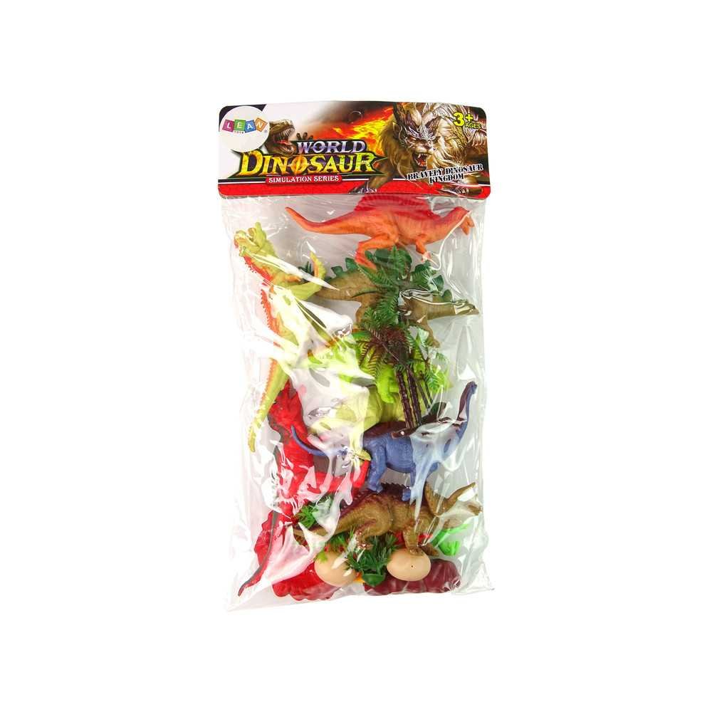 Set of Dinosaur Figures with Accessories 21 Pieces