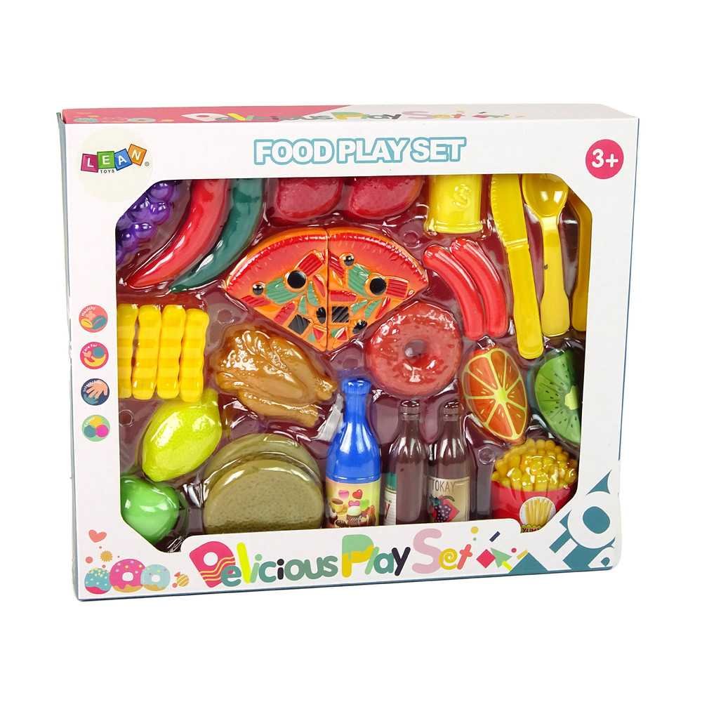 Set of Food Products 30 pcs. Fruits Fries.