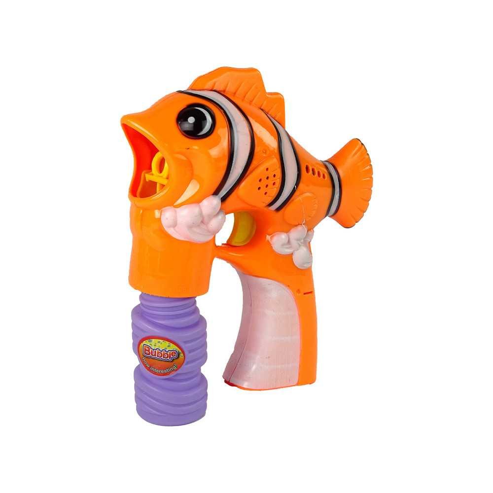 Orange Fish Soap Bubble Machine