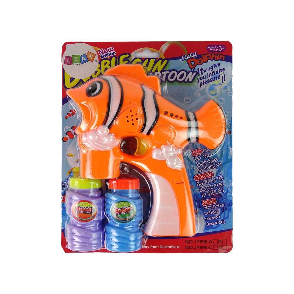 Orange Fish Soap Bubble Machine