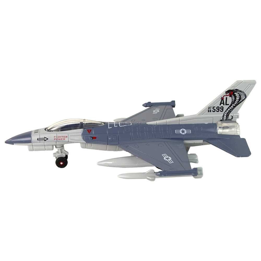 Airplane Friction Drive Lights Sounds 1:72 Gray