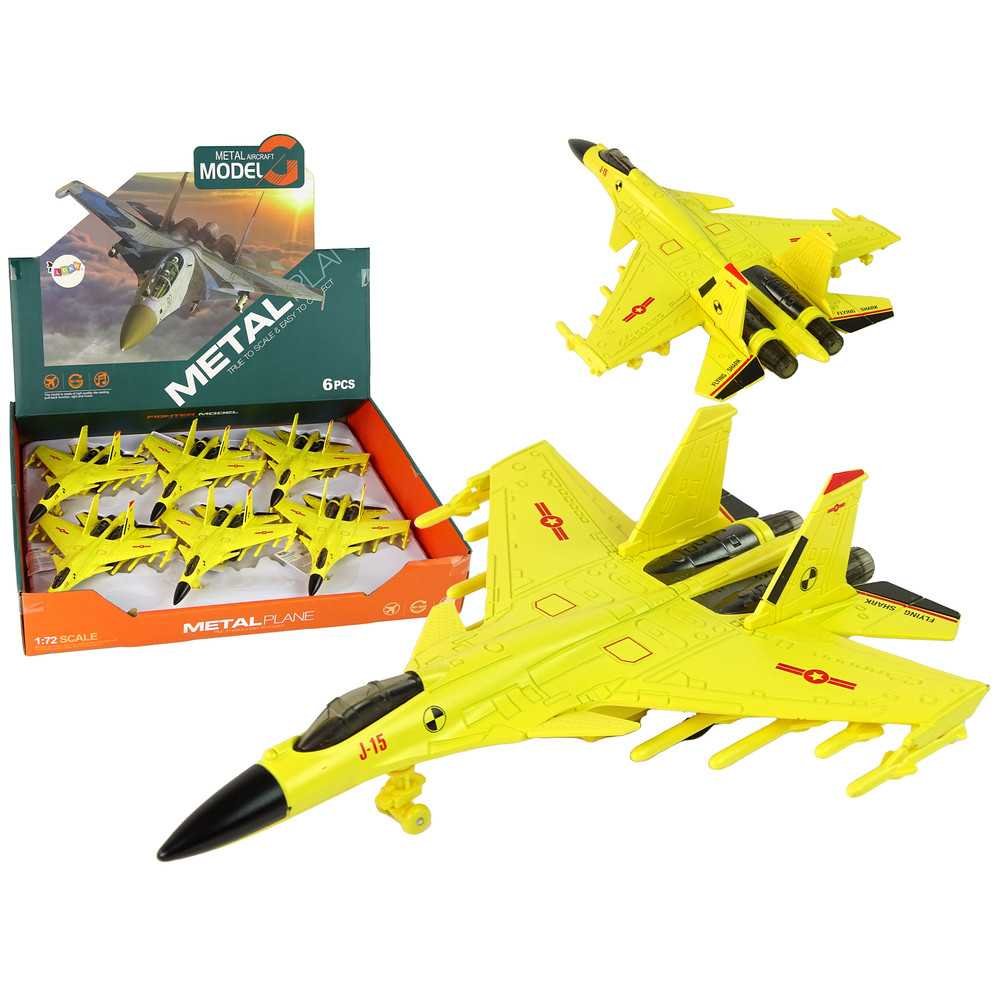 Yellow Friction Drive Fighter Plane 1:72