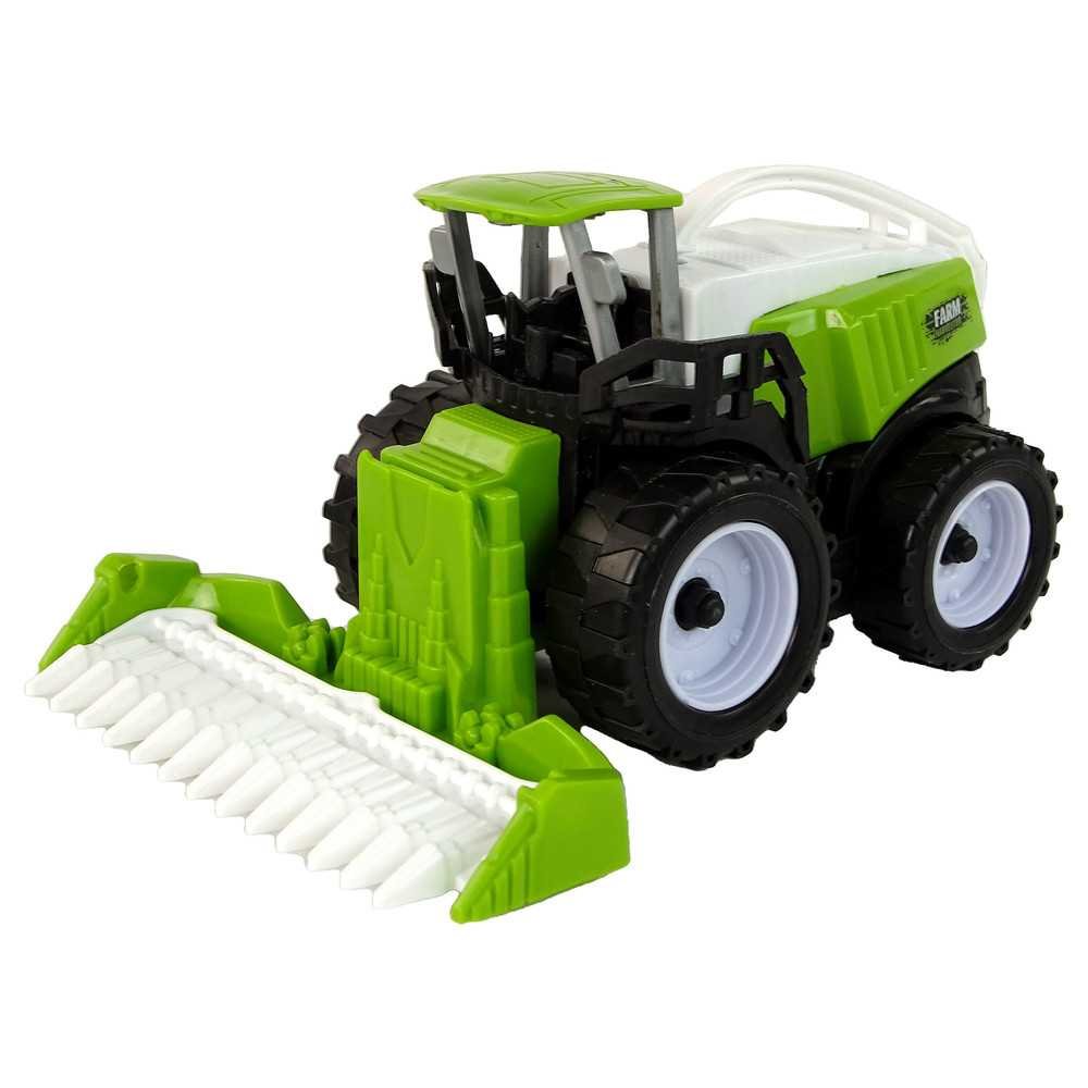 Farm Vehicle Set Green Tractors 4 Pieces