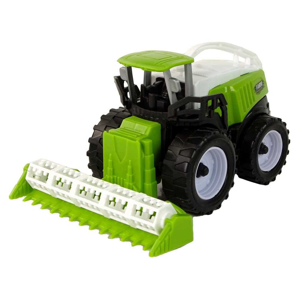 Farm Vehicle Set Green Tractors 4 Pieces