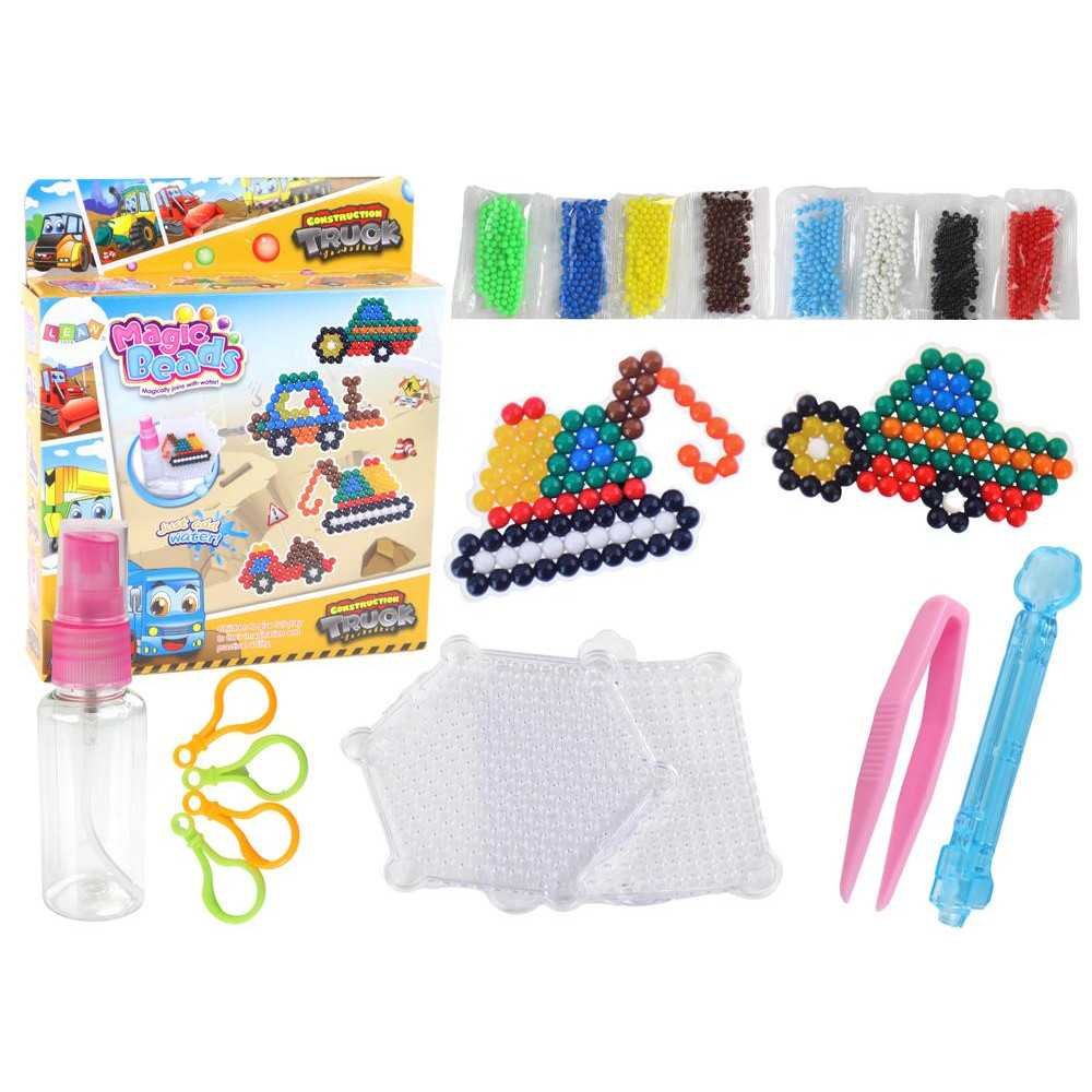 DIY Water Beads Set Magic Beads 8 Colors Construction Vehicles