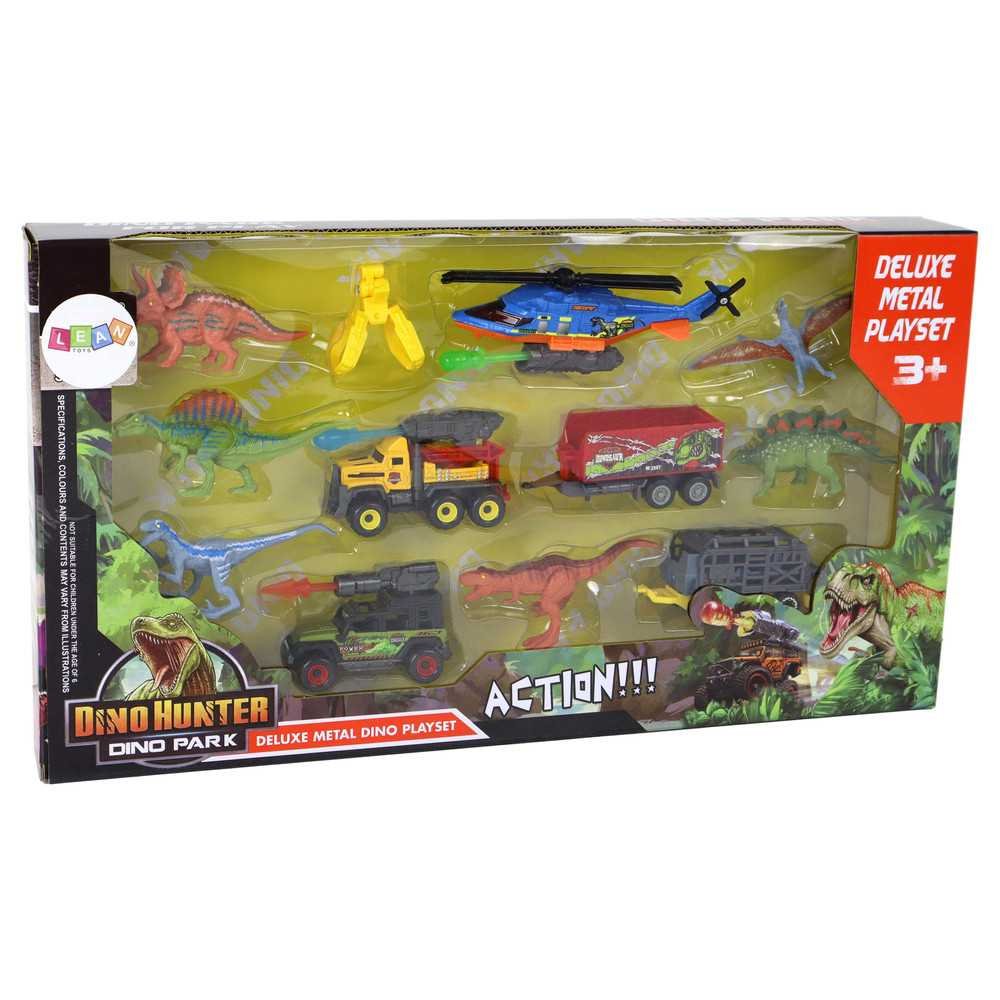 Helicopter Dinosaurs Vehicle Set 6 Colorful Pcs